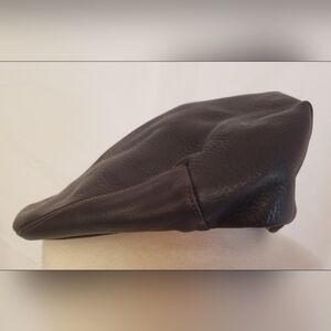 Orvis Dark Brown Deerskin Leather Hat L/XL